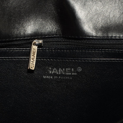 Chanel Distressed Patent Jumbo Single Flap Black 6 of 8