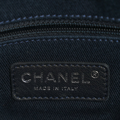 Chanel Denim Large Shopping Tote Blue 6 of 10