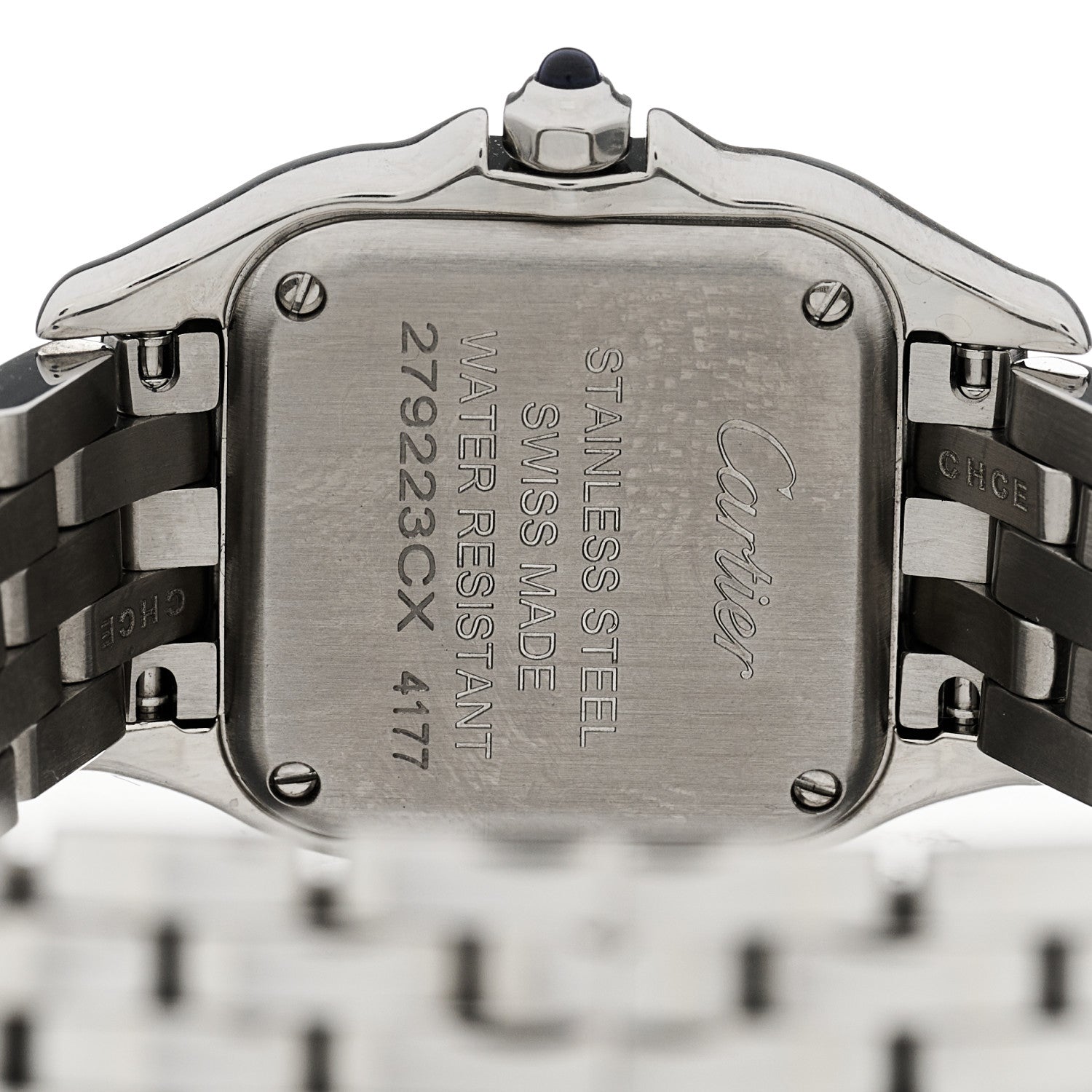 Cartier Stainless Steel Diamond 22mm Panthere Quartz Watch 4 of 5