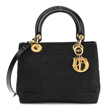 Christian Dior Nylon Cannage Mini Lady Dior Black 1 of 10