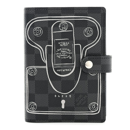 Louis Vuitton Damier Graphite Trunks and Locks Small Ring Agenda Cover 1 of 7