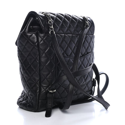 Chanel Calfskin Quilted Large Urban Spirit Backpack Black 2 of 4