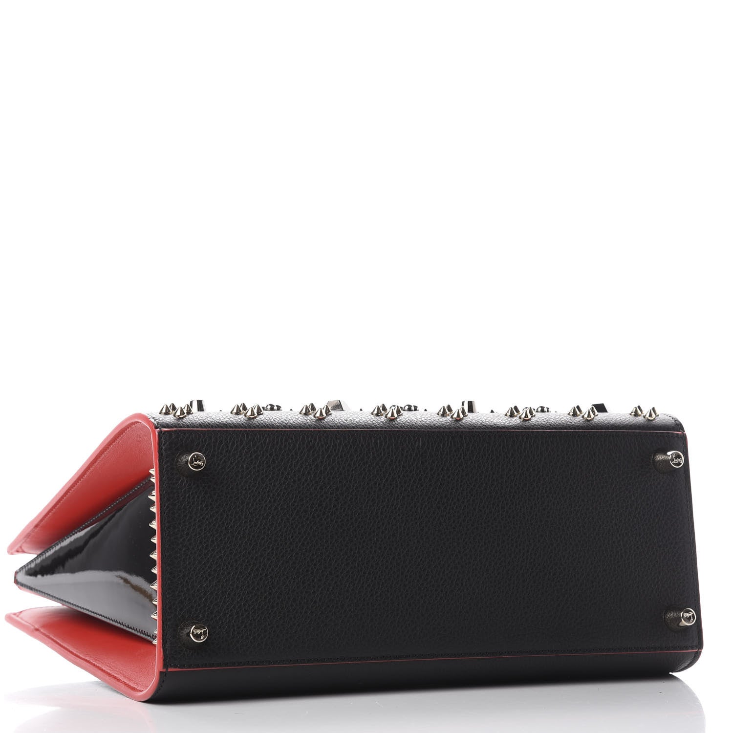 Christian Louboutin Calfskin Spikes Loubinthesky Medium Paloma Black Multimetal 3 of 9