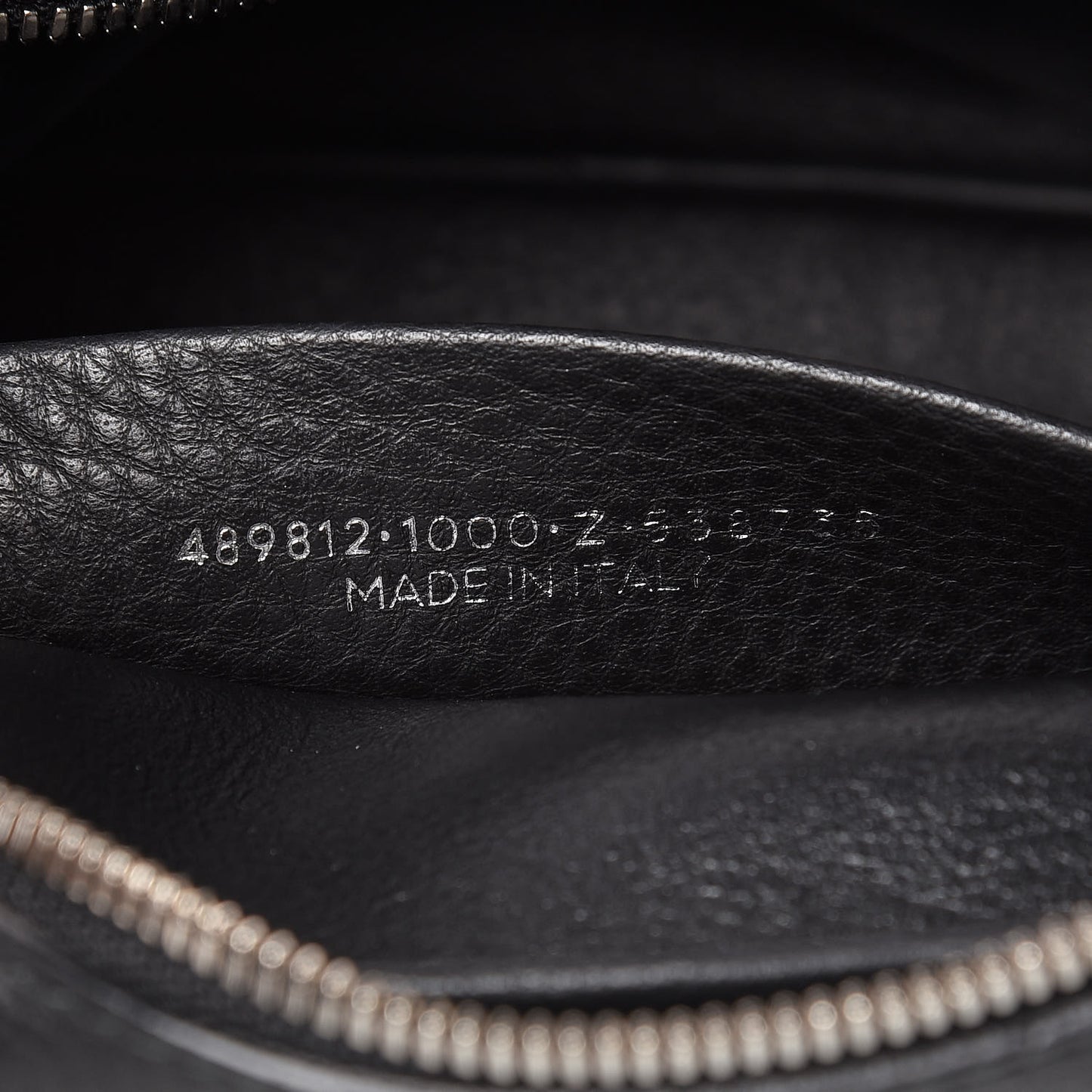 Calfskin Logo S Everyday Camera Bag Black