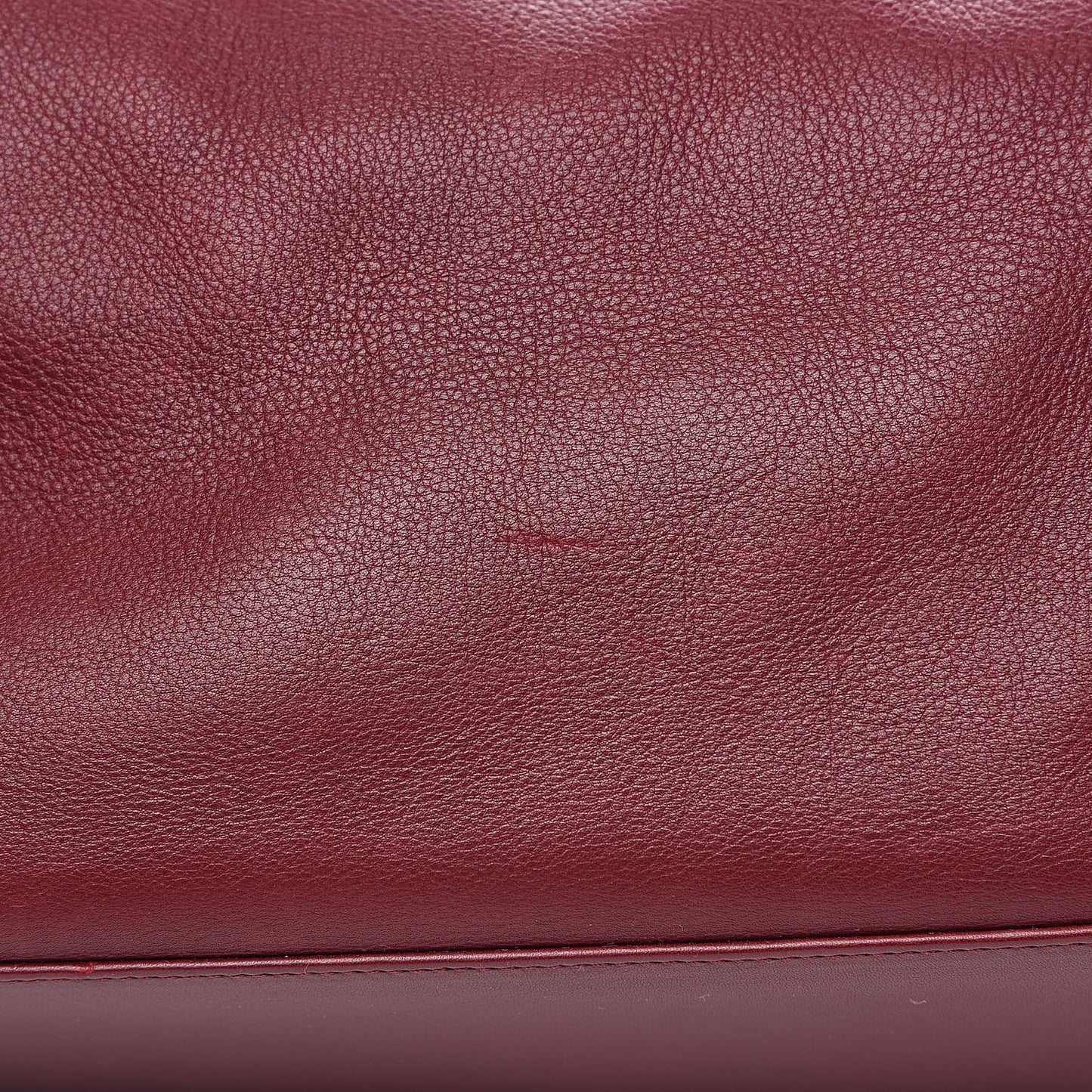Deerskin Drawstring Shoulder Bag Red