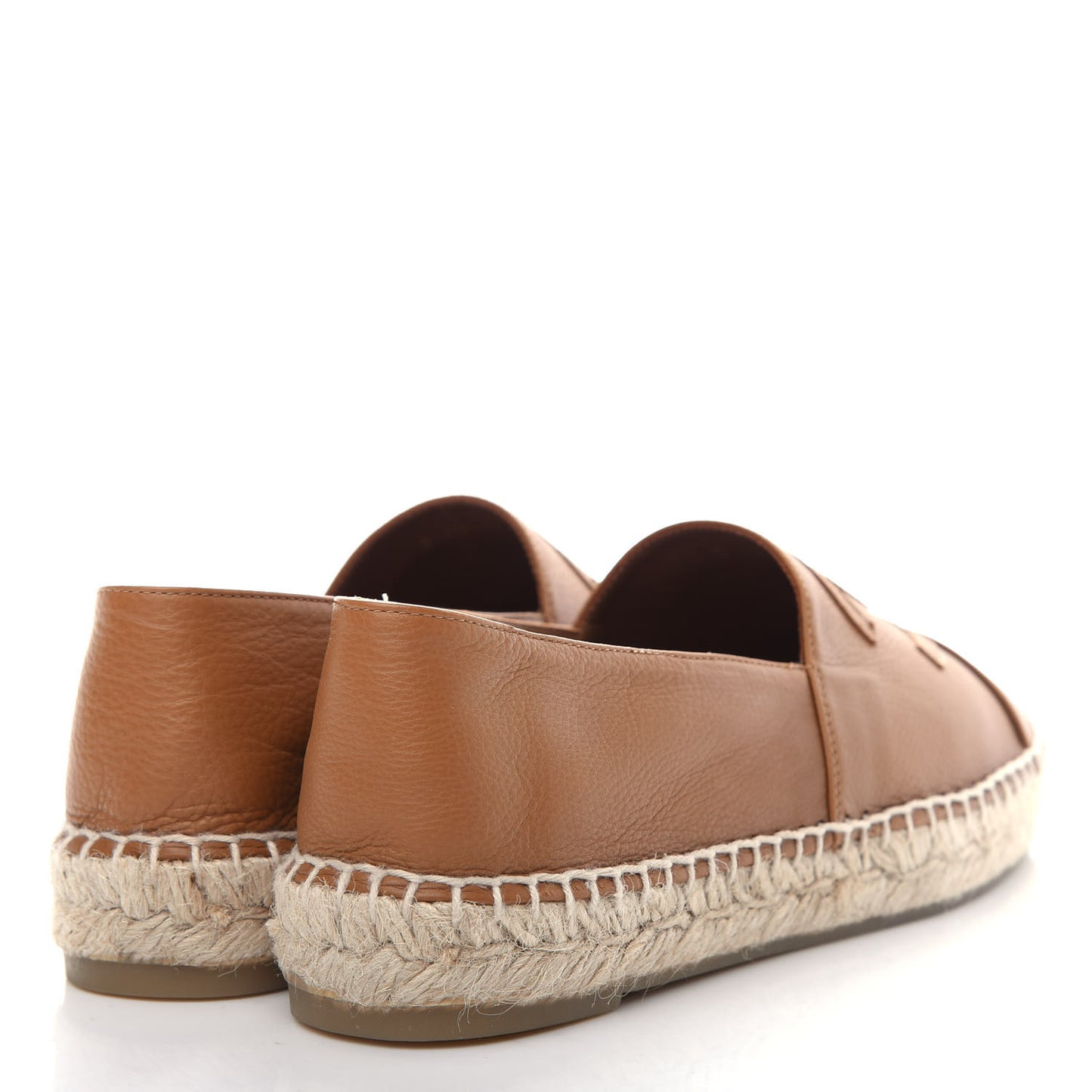 Lambskin CC Espadrilles 38 Light Brown