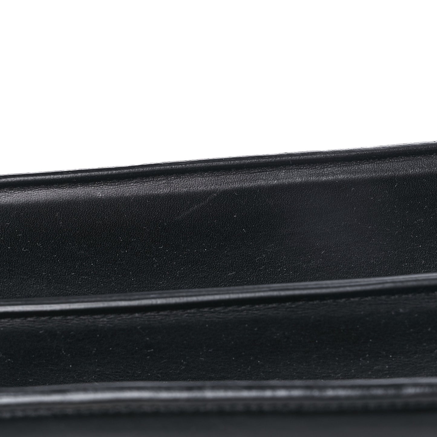 Smooth Calfskin Large Case Chain Flap Black