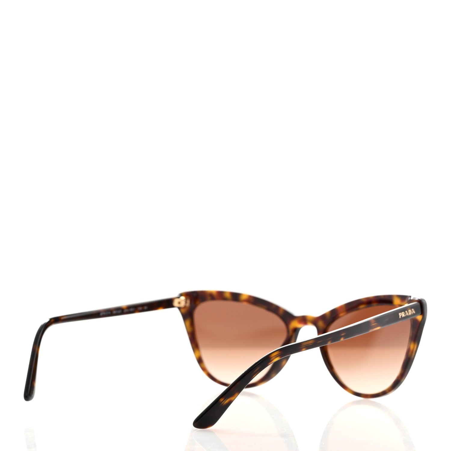 Prada Acetate Cat Eye Sunglasses SPR 01V Tortoise 4 of 8