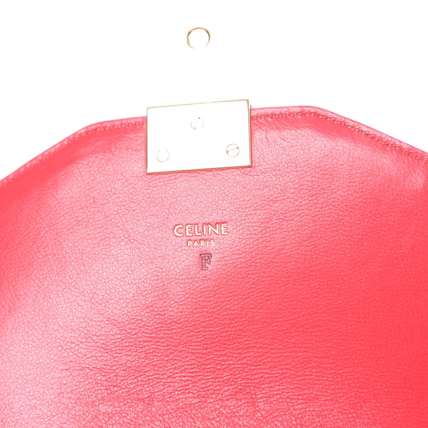 Calfskin Quilted Medium C Bag Red