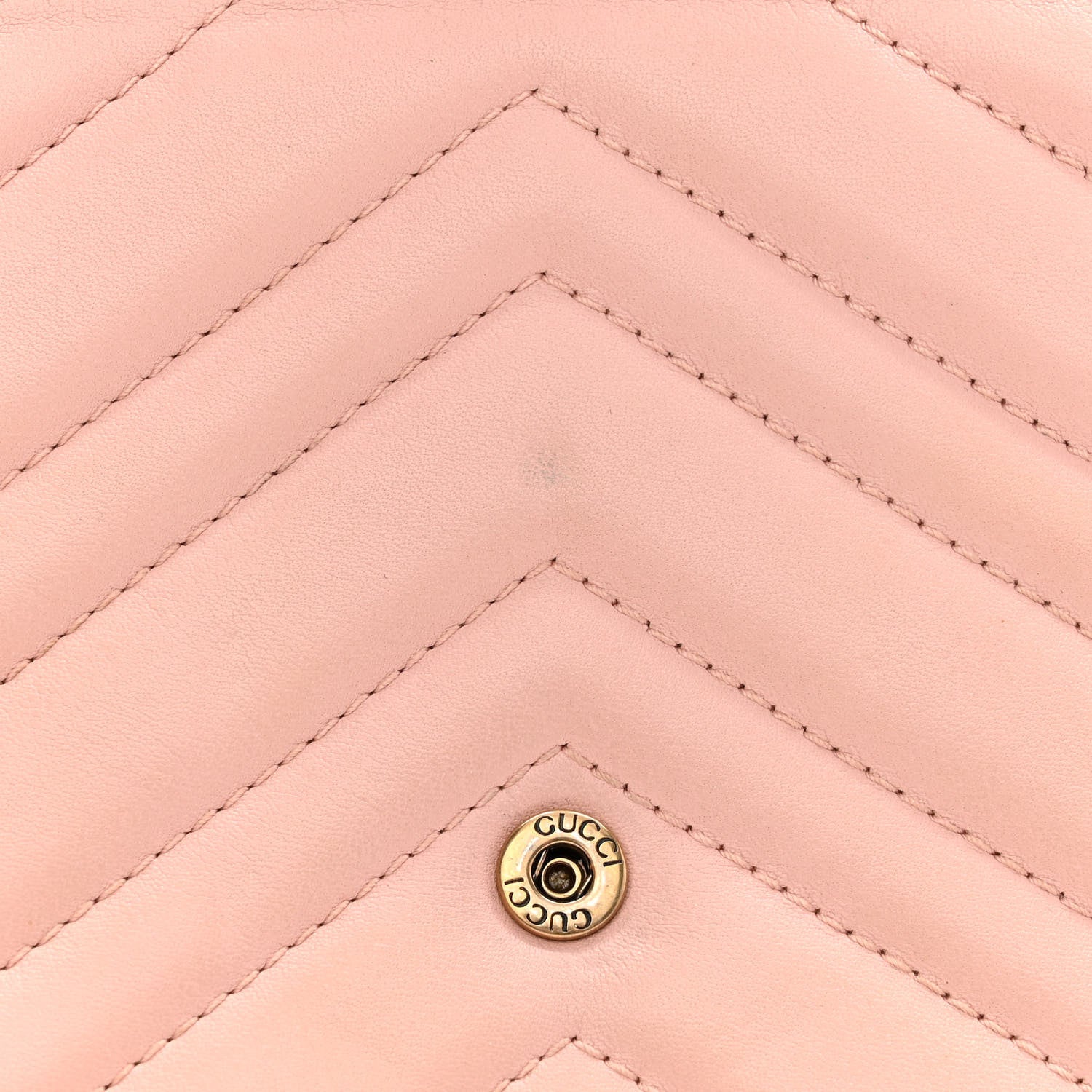 Gucci Calfskin Matelasse GG Marmont Chain Wallet Perfect Pink 10 of 10