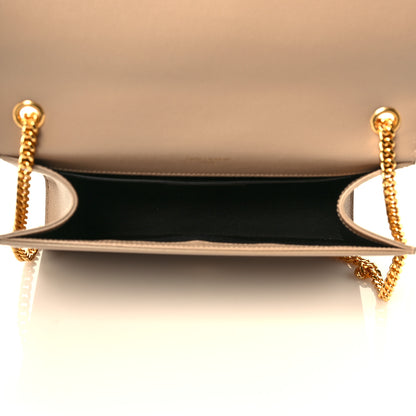 Saint Laurent Grain De Poudre Medium Monogram Kate Satchel Dark Beige 5 of 10