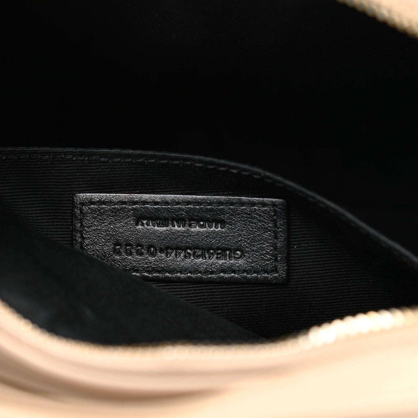 Calfskin Matelasse Monogram Lou Camera Bag Dark Beige