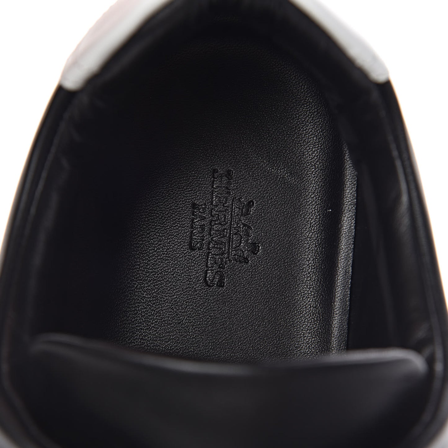 Calfskin Mens Advantage Sneakers 44 Black White