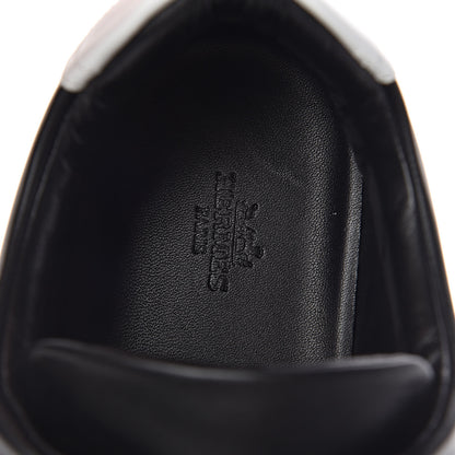 Hermes Calfskin Mens Advantage Sneakers 44 Black White 7 of 7