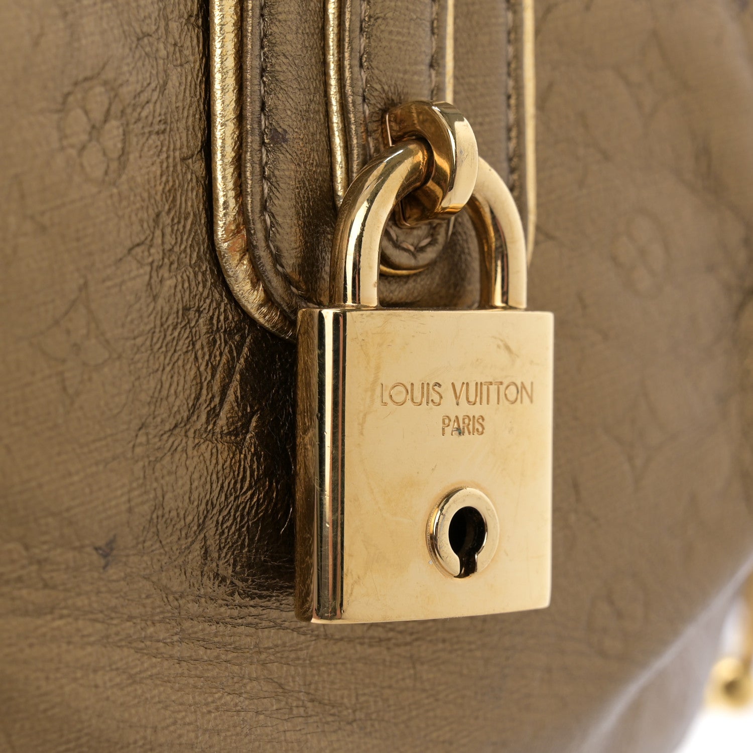 Louis Vuitton Metallic Calfskin Monogram Embossed Theda PM Gold 13 of 13