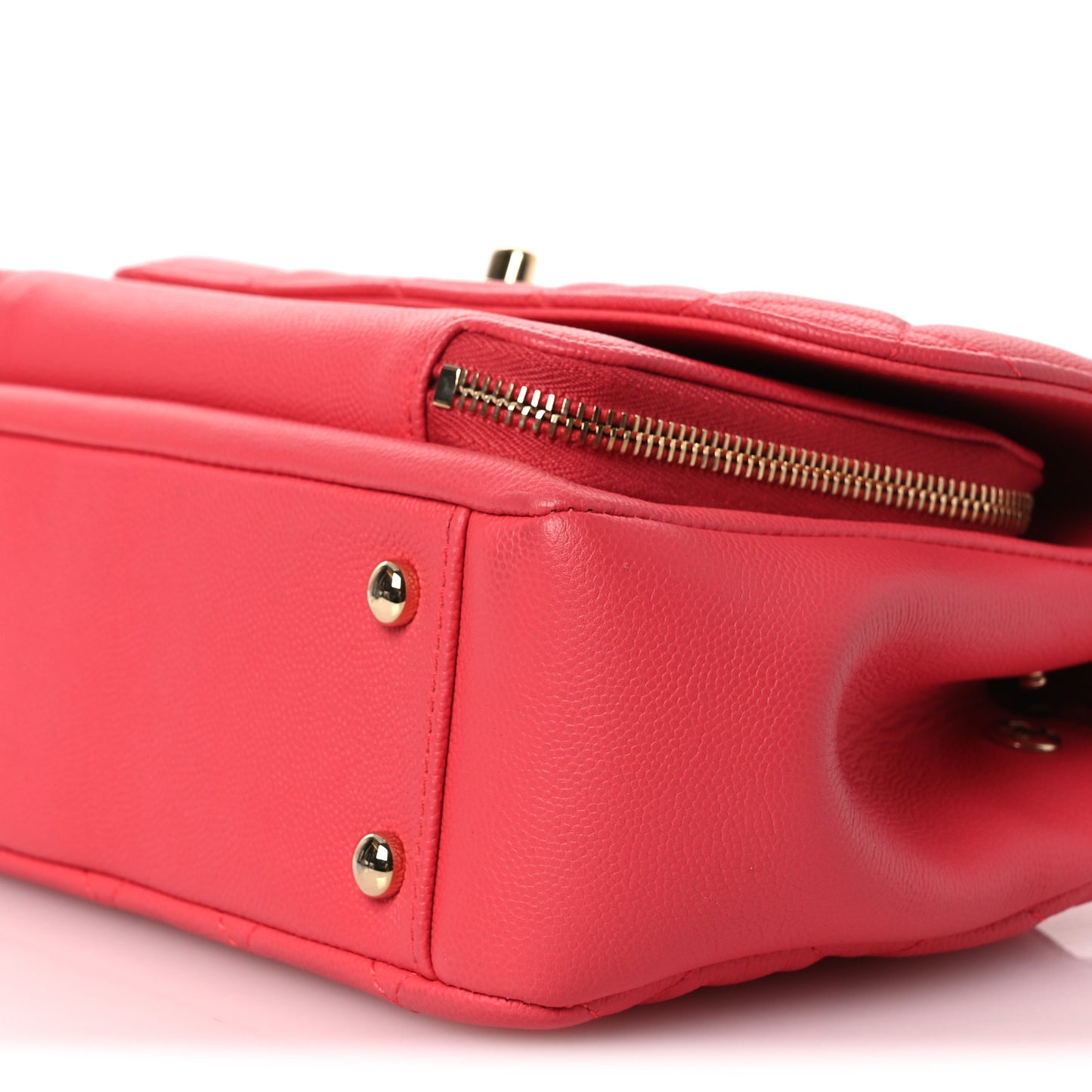 Caviar Quilted Small Business Affinity Flap Dark Pink