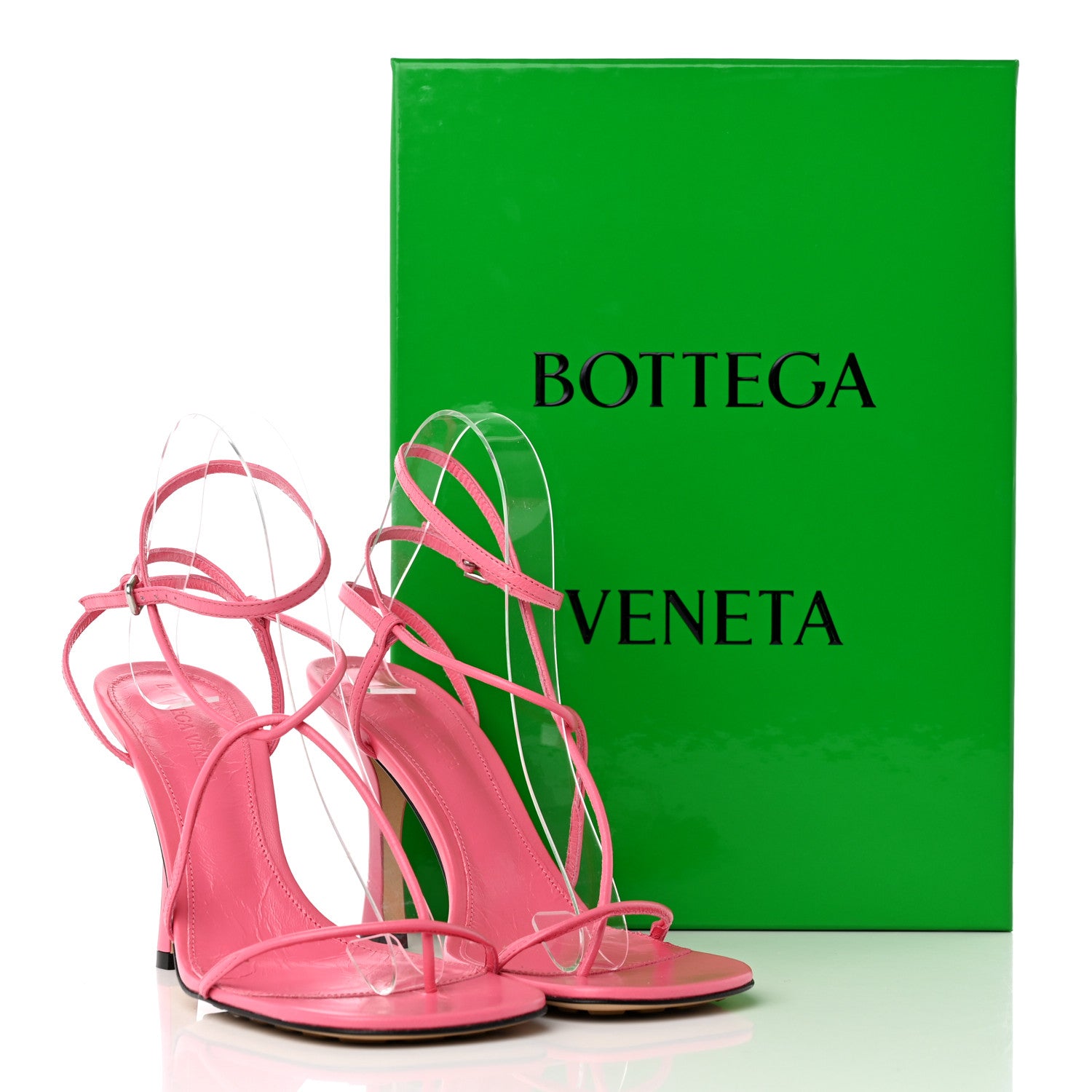 Bottega Veneta Crush Calfskin The Line 90mm Sandals 38 Milkshake 16 of 16