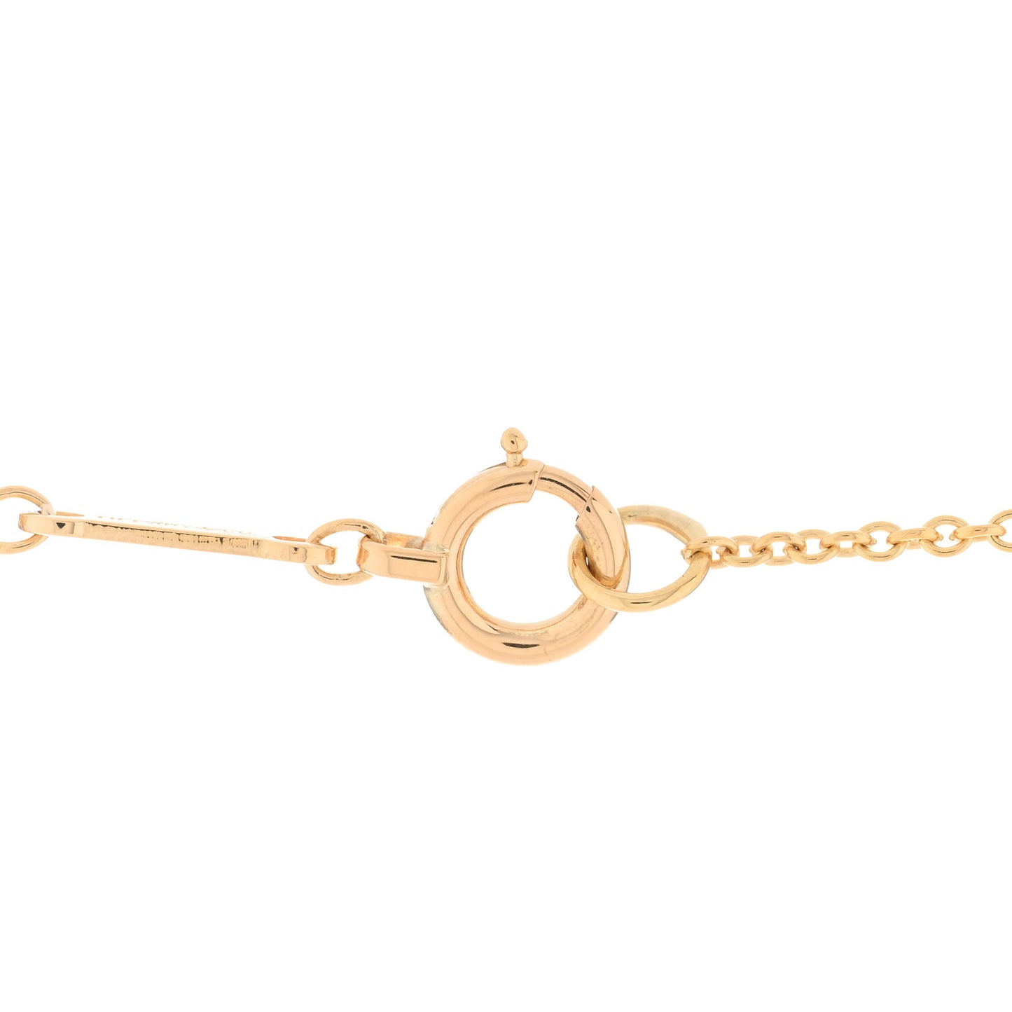 18K Yellow Gold 14mm Elsa Peretti Open Heart Pendant Necklace