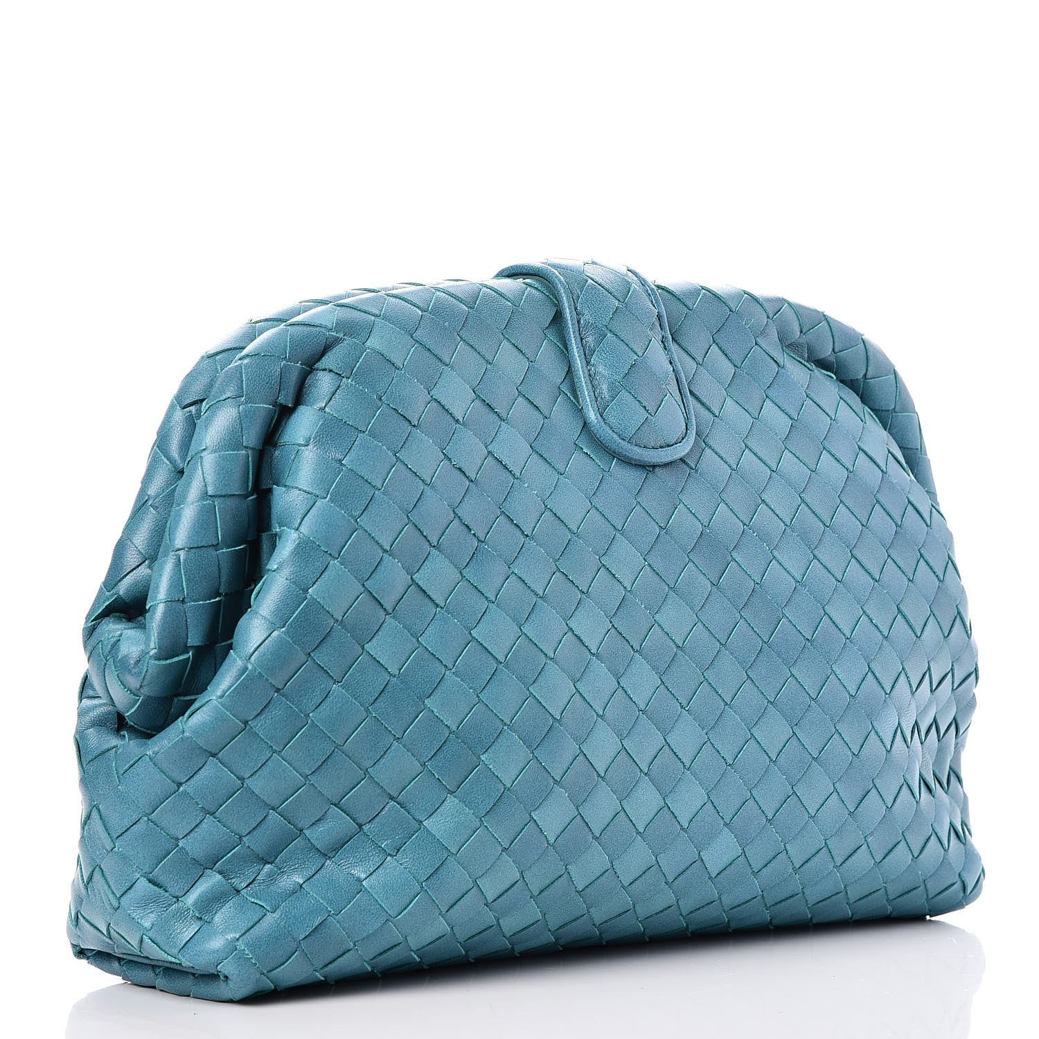 Bottega Veneta Nappa Intrecciato The Lauren 1980 Clutch Aqua 3 of 8