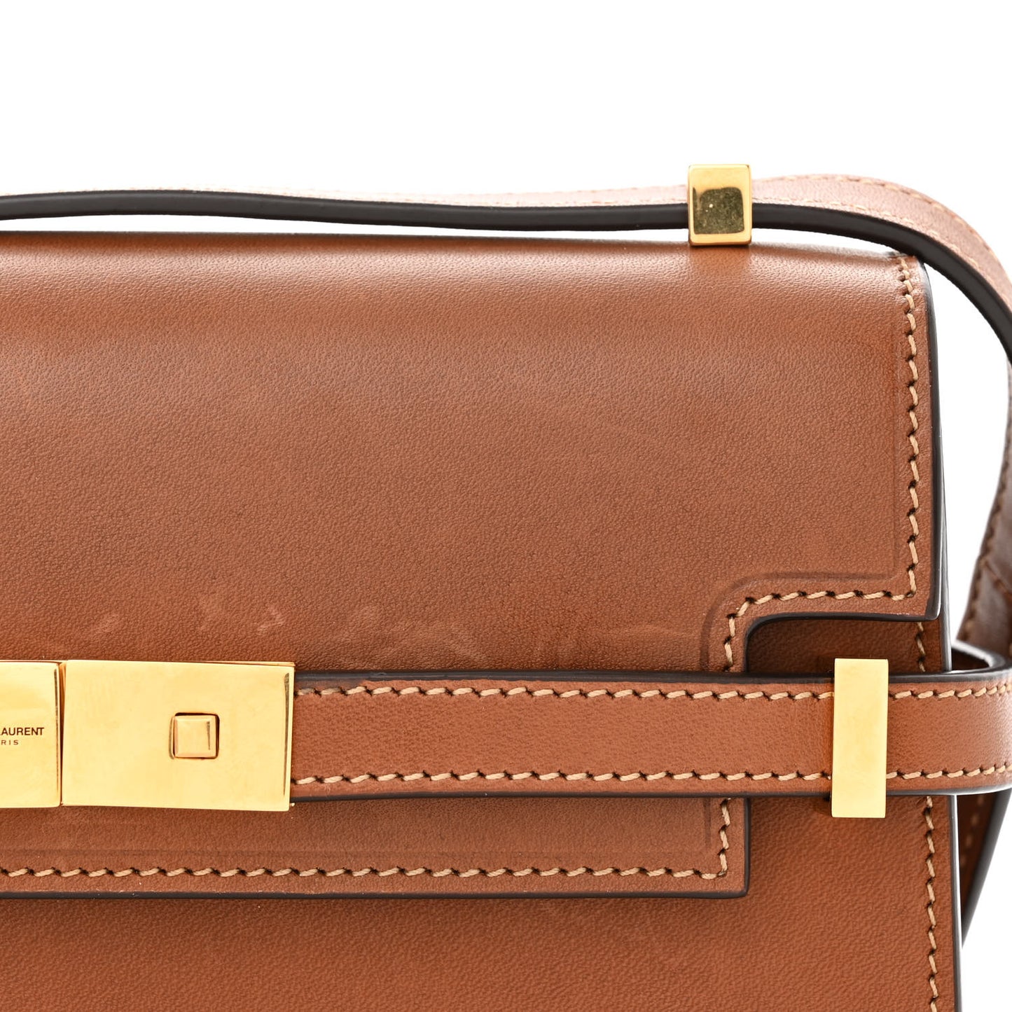 Smooth Calfskin Mini Manhattan Shoulder Bag Brick
