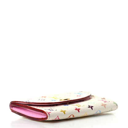 Louis Vuitton Monogram Multicolor Business Card Holder White Litchi 4 of 6