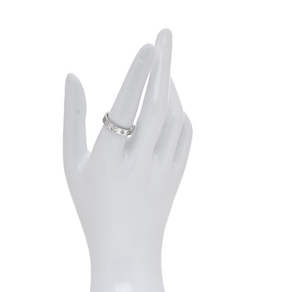 Gucci 18K White Gold Diamond Icon Band Ring 56 7.5 2 of 5