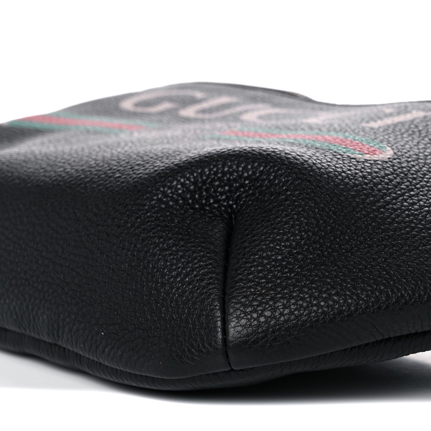 Gucci Grained Calfskin Logo Belt Bag Black 9 of 9