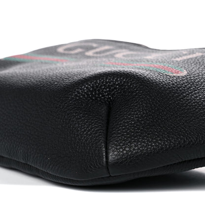 Gucci Grained Calfskin Logo Belt Bag Black 9 of 9