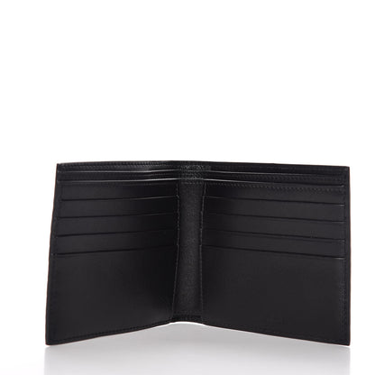 Celine Crocodile Embossed Calfskin Bi-Fold Wallet Black 5 of 9