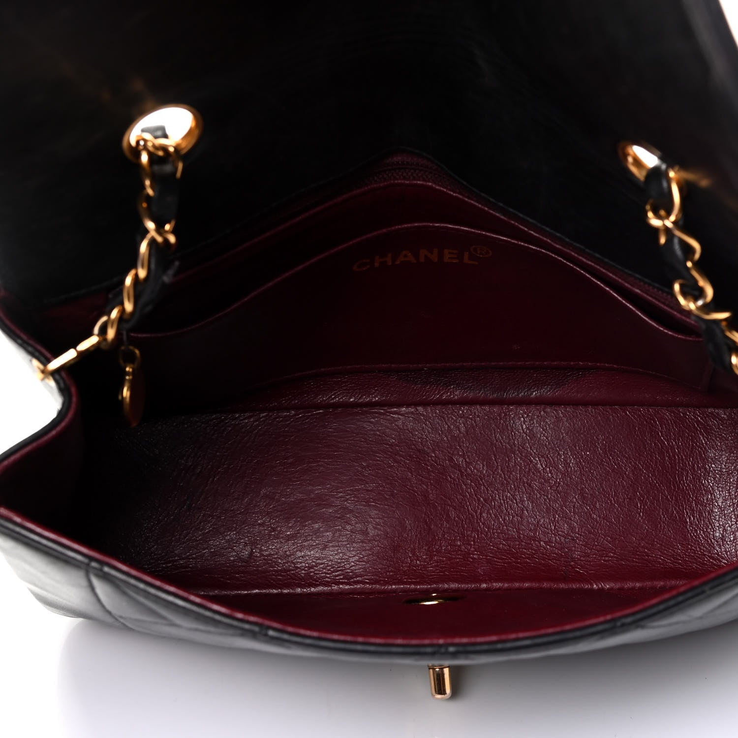Chanel Lambskin Quilted Small Single Flap Black 4 of 4