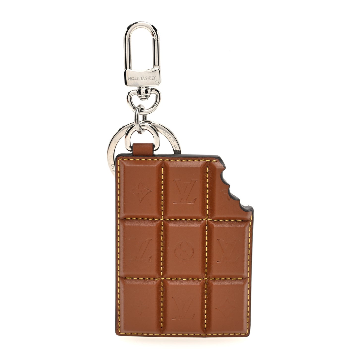 Monogram LV Chocolate Bar Bag Charm Key Holder