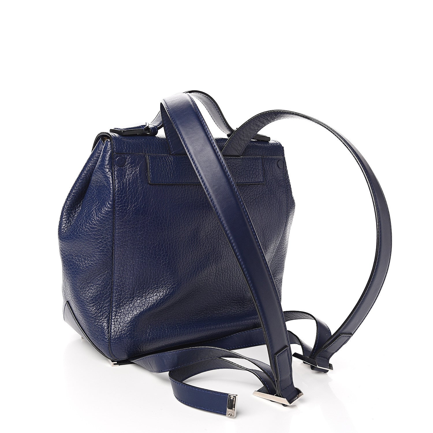 Proenza Schouler Pebbled Calfskin PS Courier Backpack New Navy 2 of 10