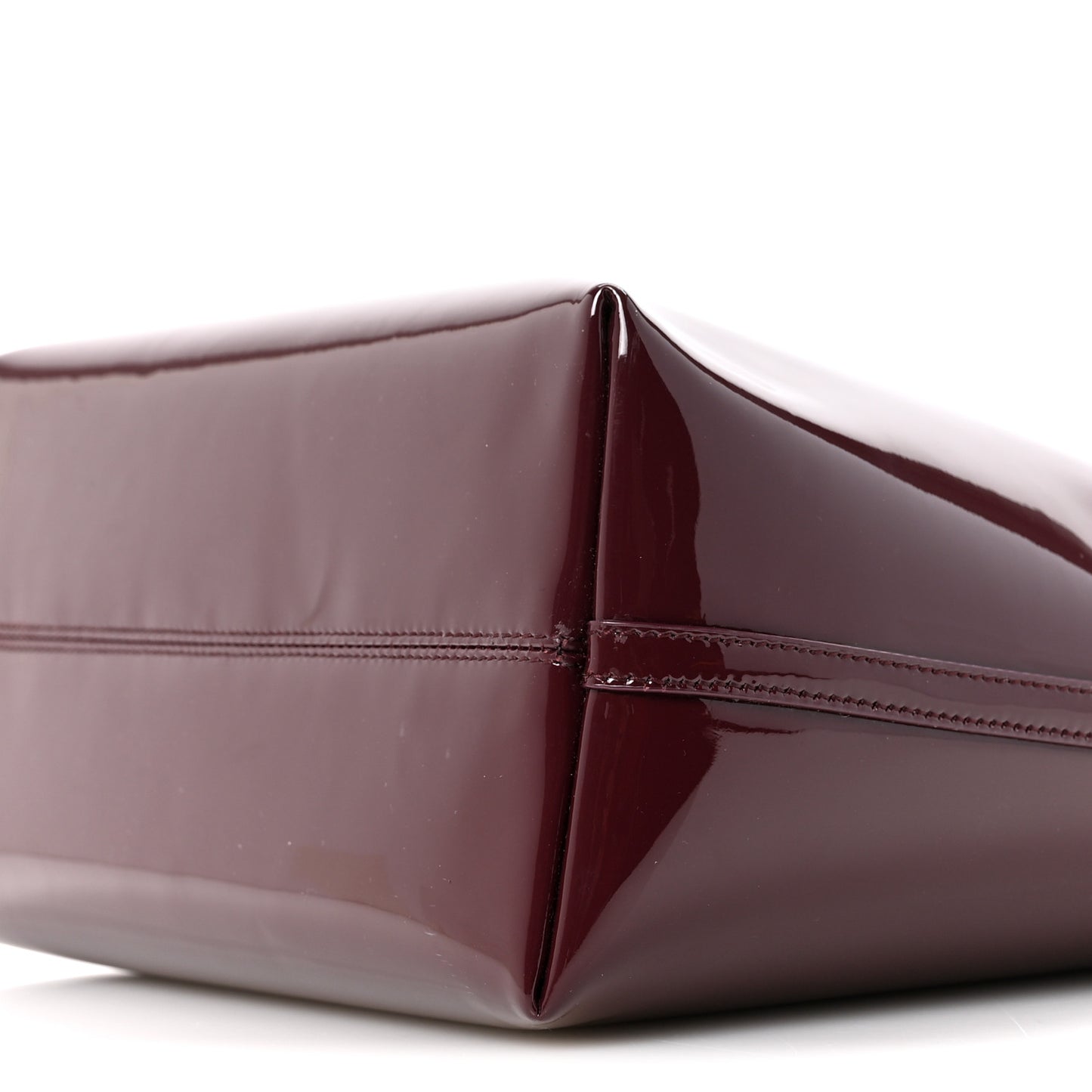Patent Calfskin Rendez-Vous Hobo Dark Red Wine