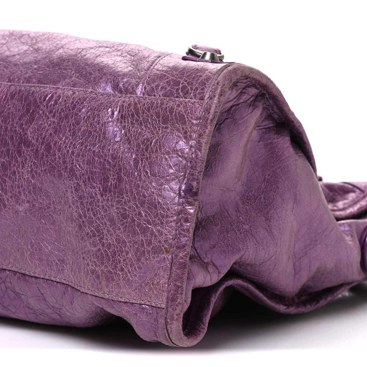 Agneau Classic Hardware City Metallic Purple