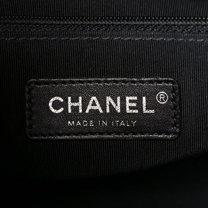 Chanel Calfskin Chain 20s Signature Hobo Black 6 of 12
