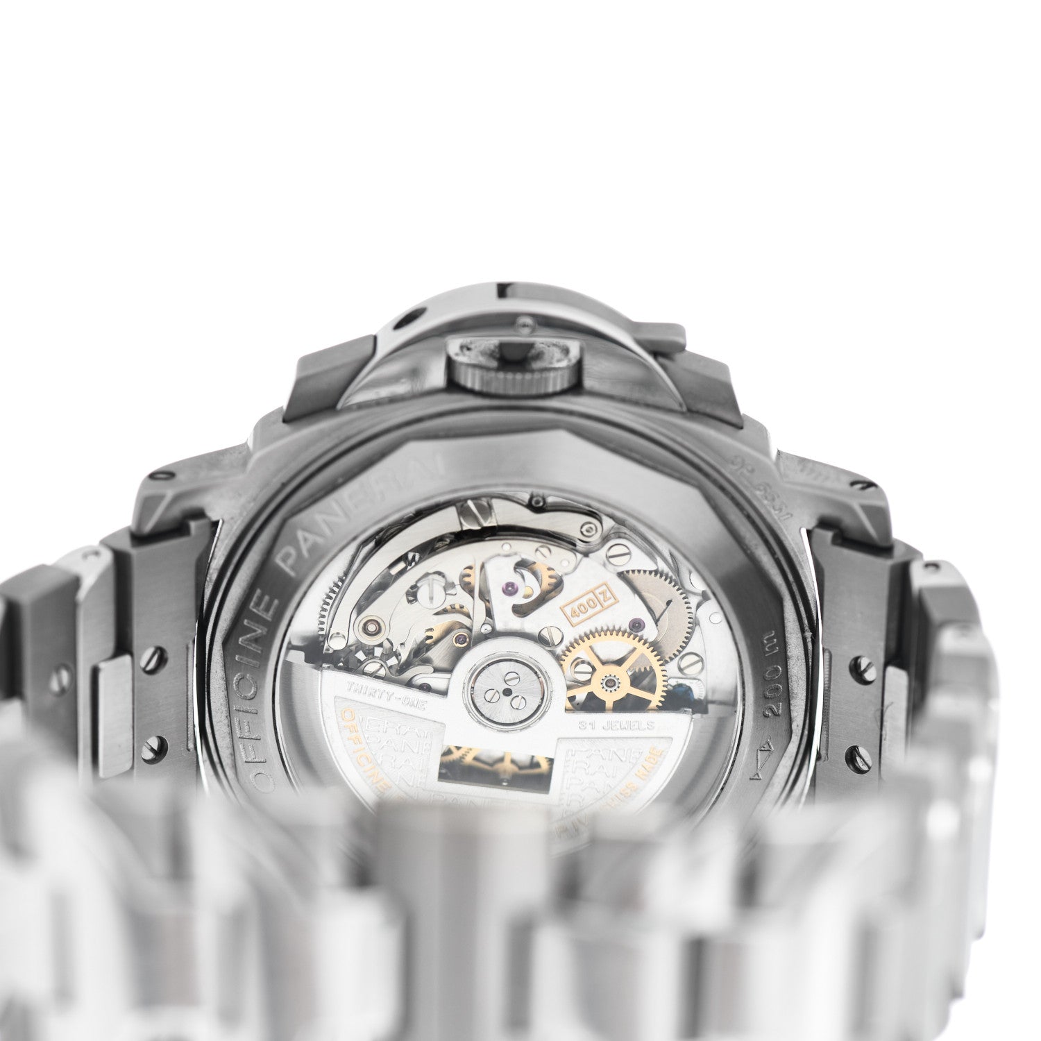 Panerai Stainless Steel 44mm Luminor Chronograph Automatic Watch Black PAM00072 4 of 5