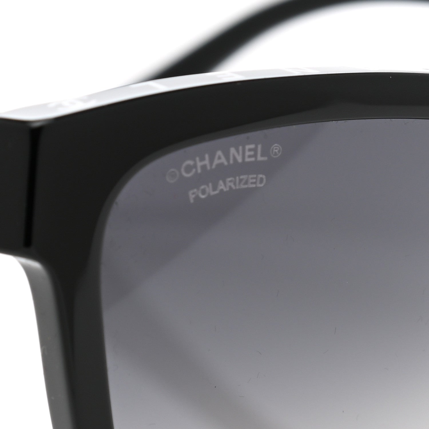 Chanel Acetate Polarized Square Sunglasses 5417-A Black 7 of 8
