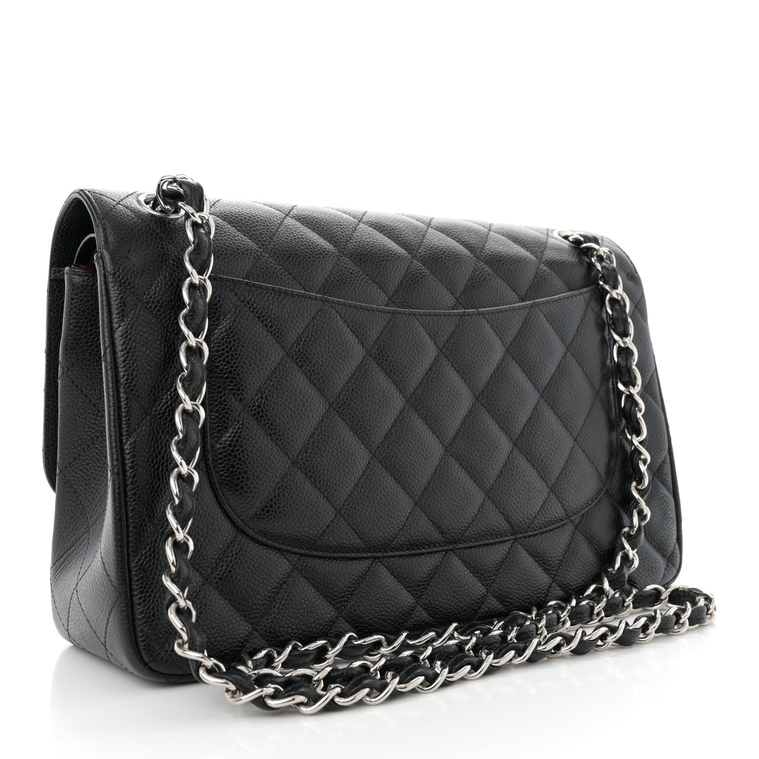 Chanel Caviar Quilted Jumbo Double Flap Black 3 of 11