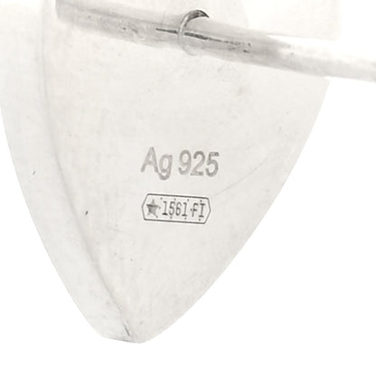 Gucci Sterling Silver Trademark Heart Stud Earrings 4 of 5