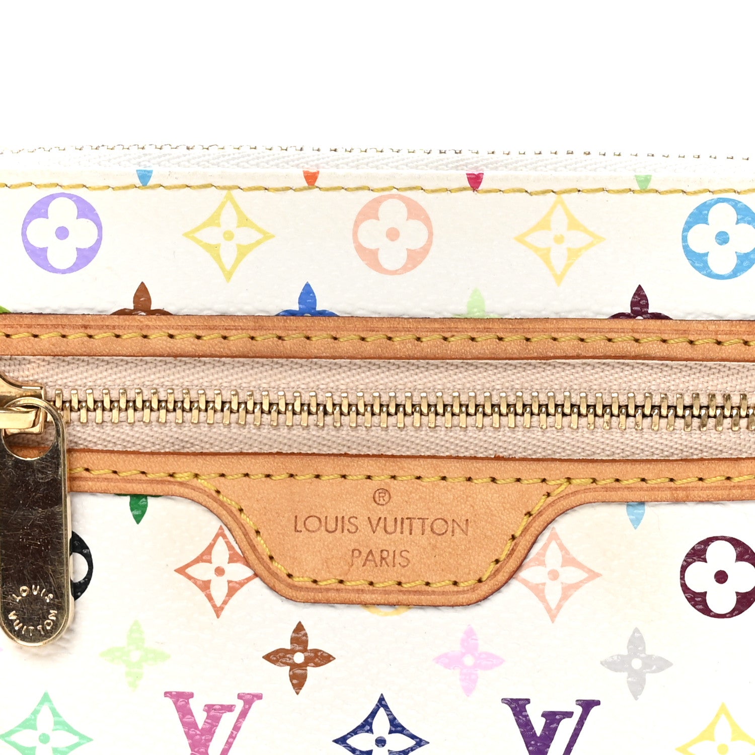Louis Vuitton Monogram Multicolor Pochette Plate MM White 7 of 7