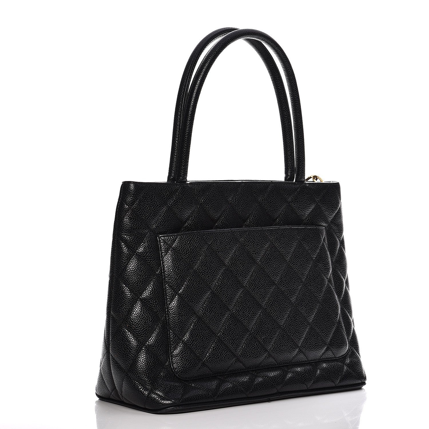 Chanel Caviar Quilted Medallion Tote Black 3 of 16