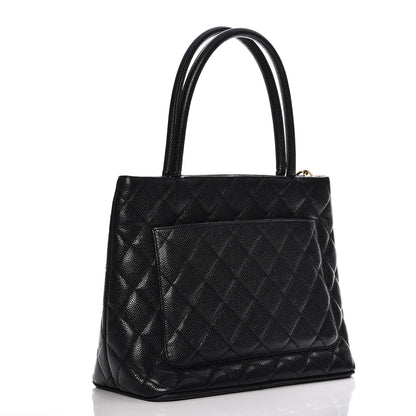 Chanel Caviar Quilted Medallion Tote Black 3 of 16
