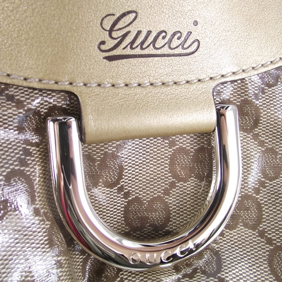 Monogram Crystal D Gold Hobo