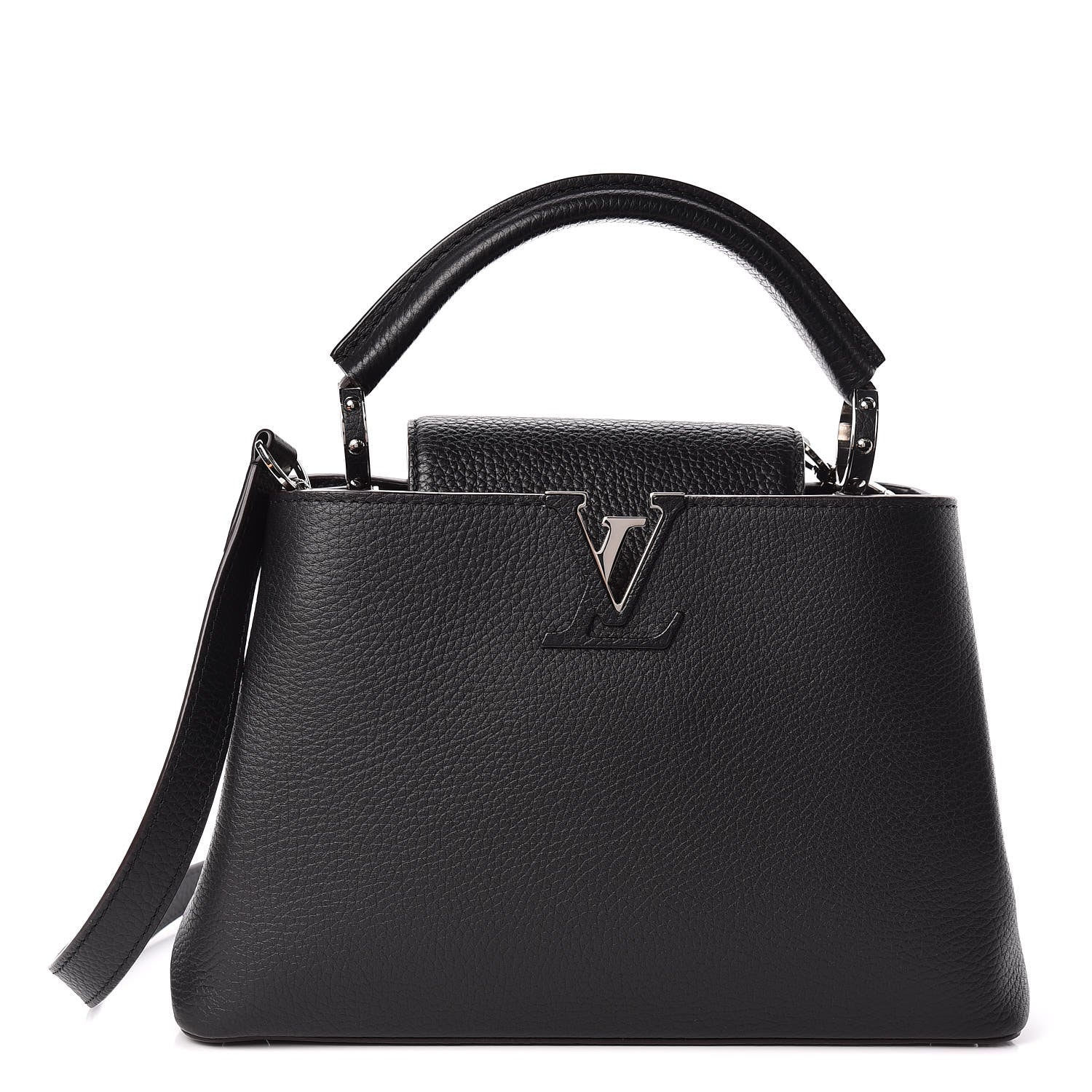 Louis Vuitton Taurillon Capucines BB Black 1 of 10