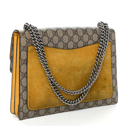 Gucci GG Supreme Monogram Medium Dionysus Shoulder Bag Yellow 3 of 8