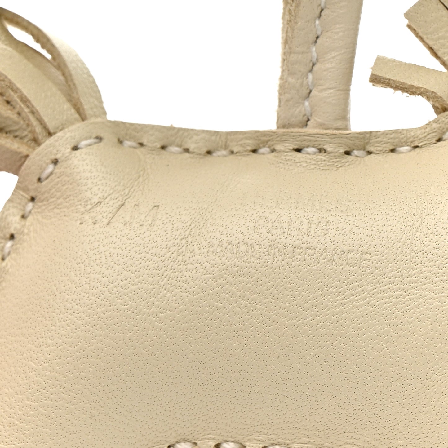 Milo Lambskin Grigri Rodeo Robeo Coeur Bag Charm PM Craie Jaune Milton Rouge Radieux