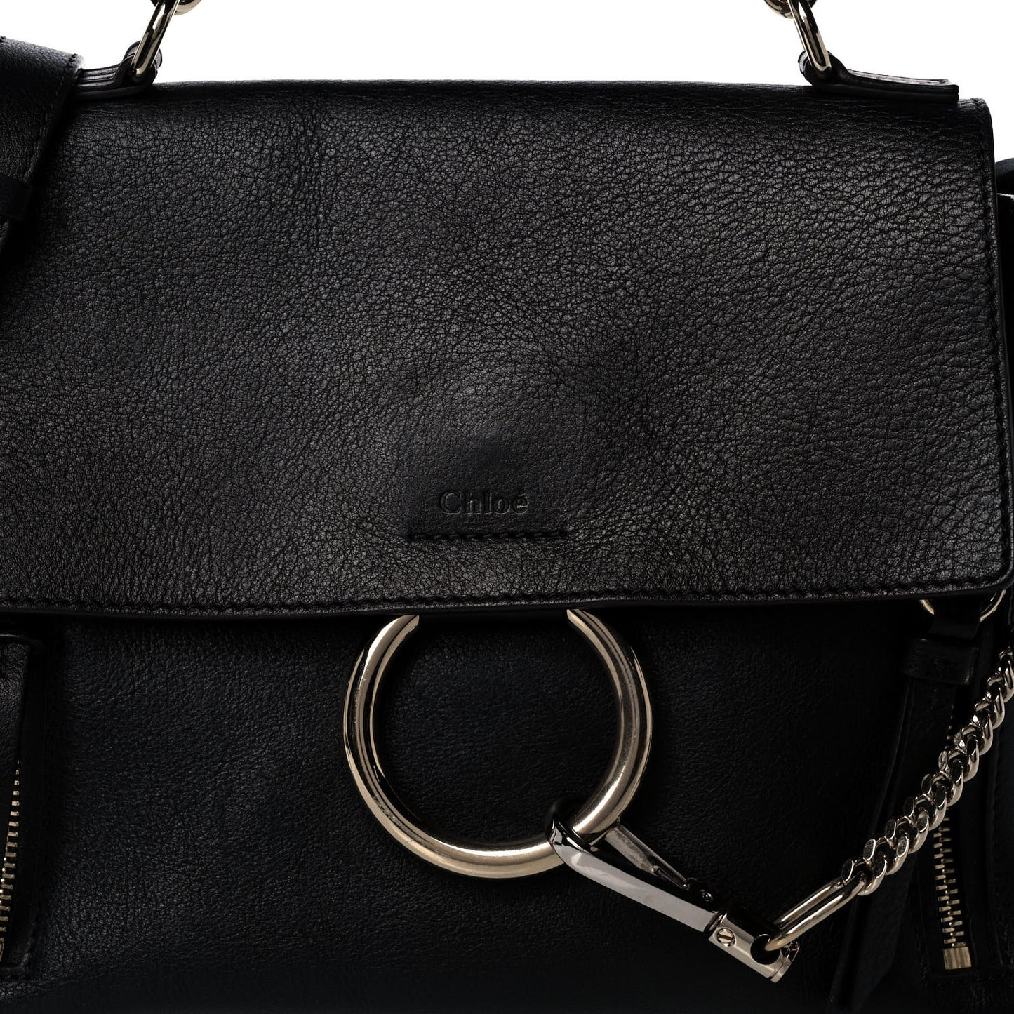 Calfskin Small Faye Day Shoulder Bag Black