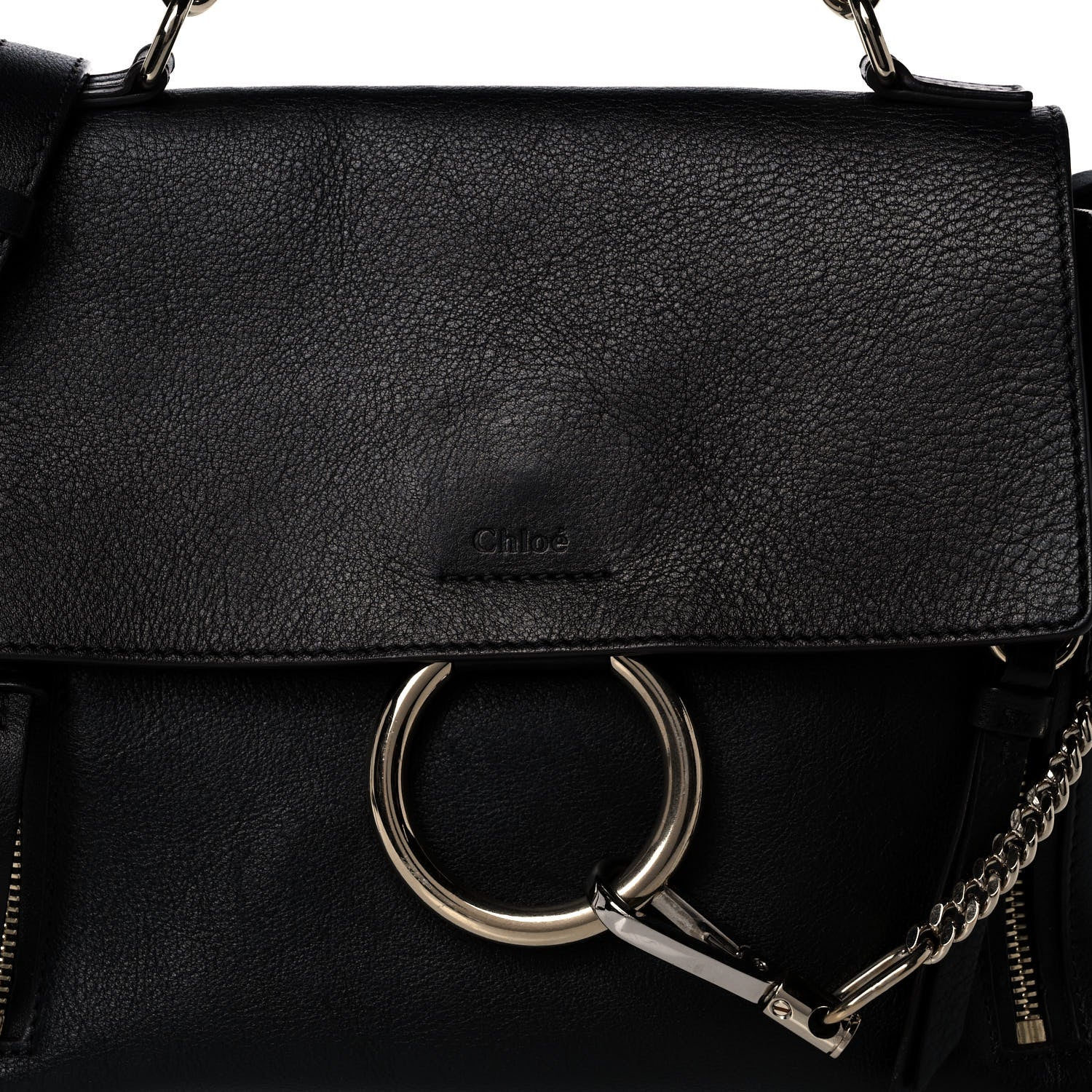 Chloe Calfskin Small Faye Day Shoulder Bag Black 8 of 11