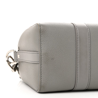 Louis Vuitton Grained Calfskin Aerogram City Keepall Gris 8 of 11