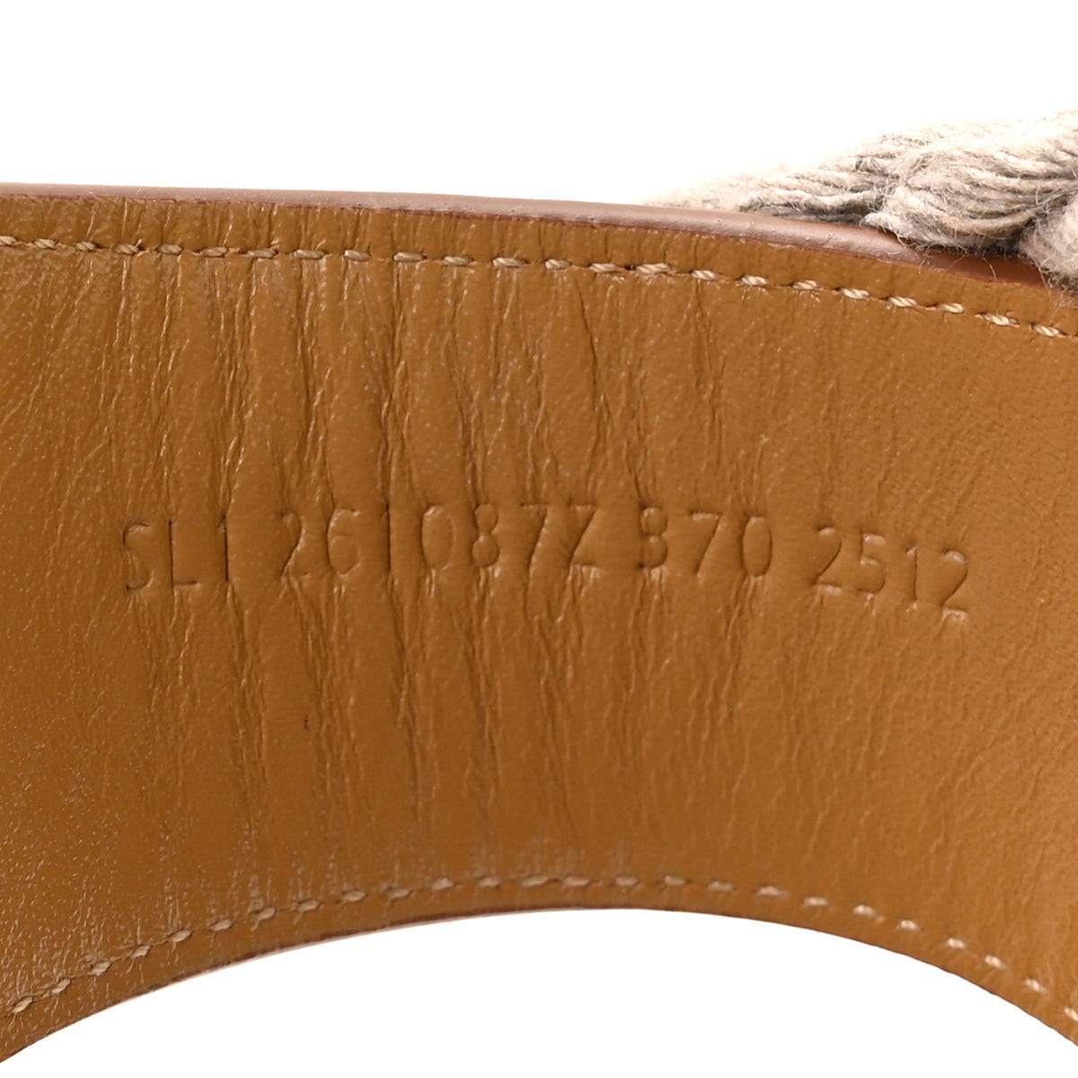 Hermes Calfskin Cork Medusa 30 Sandals 37 Naturel 8 of 9